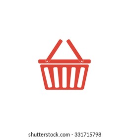 Shopping basket icon. Flat Vector illustration EPS