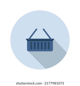 Shopping basket icon illustrated in vector