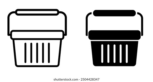 Shopping Basket icon illustration vector design template