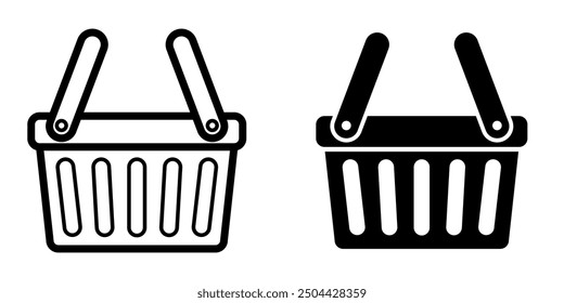Shopping Basket icon illustration vector design template