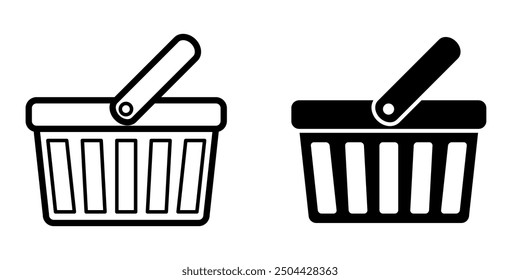 Shopping Basket icon illustration vector design template