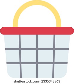 Shopping Basket Icon image. Suitable for mobile application.