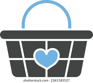 Shopping Basket Icon image. Suitable for mobile application.