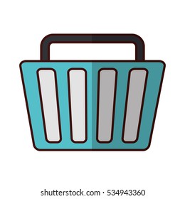 shopping basket icon image vector illustration design 