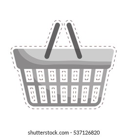 shopping basket icon image vector illustration design 