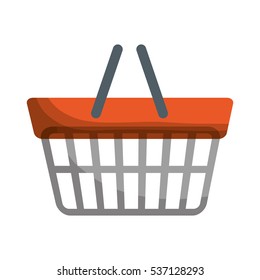 shopping basket icon image vector illustration design 