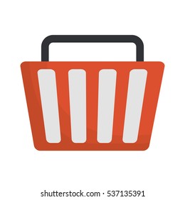 shopping basket icon image vector illustration design 