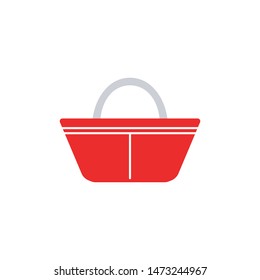 shopping basket icon. Logo element illustration. shopping basket symbol design. colored collection. shopping basket concept. Can be used in web and mobile