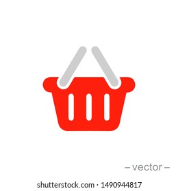 shopping basket icon. Logo element illustration. shopping basket symbol design. colored collection. shopping basket concept. Can be used in web and mobile