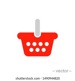 shopping basket icon. Logo element illustration. shopping basket symbol design. colored collection. shopping basket concept. Can be used in web and mobile