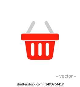 shopping basket icon. Logo element illustration. shopping basket symbol design. colored collection. shopping basket concept. Can be used in web and mobile