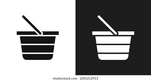Shopping basket icon logo set vector