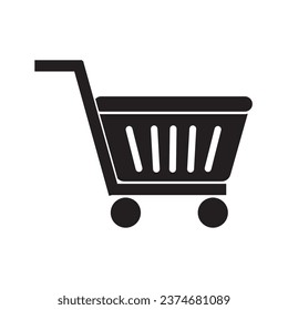 Shopping basket icon logo vector design template