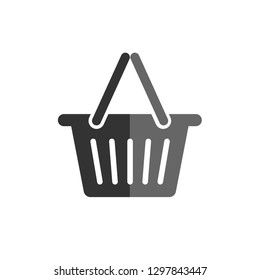 Shopping Basket Icon on White Background for Graphic and Web Design. . Online Shop 
Modern Simple Vector Sign. Internet Concept.Trendy Symbol for Website Design Web Button or Mobile App.
