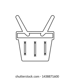Shopping basket icon. Online store cart button