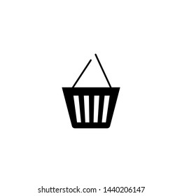 Shopping basket icon. Online store button