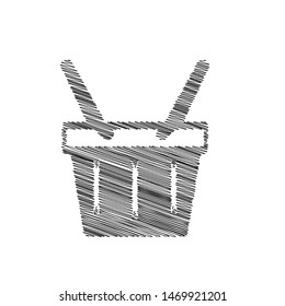 Shopping basket icon. Online store cart button