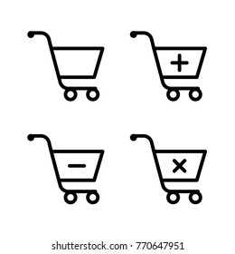 Shopping Basket Icon Set