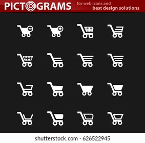 Shopping Basket icon set for web sites and user interface