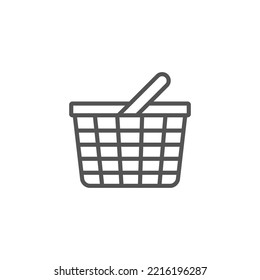 Shopping basket icon, Shopping Sign Online. Vector illustration. Basket flat vector icon. Buy flat vector icon. Market flat vector icon