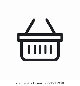 shopping basket icon sign vector