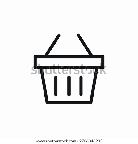 shopping basket icon sign vector