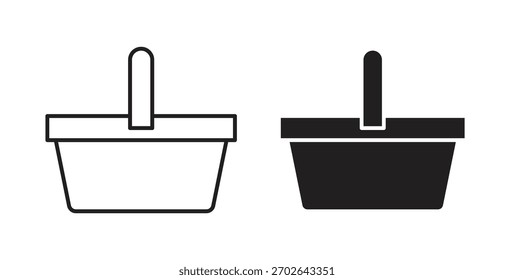 Shopping basket icon simple flat trend modern graphic design abstract logotype