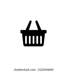 Icono de la canasta de compras. Simple para plantilla web y aplicación. Compra, carrito, bolsa, tienda, online, compra, venta, venta al por menor, diseño de ilustración vectorial sobre fondo blanco. Compras en la cesta EPS 10