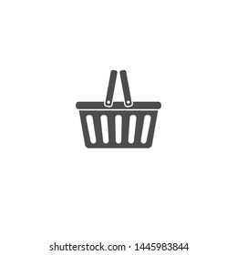 shopping basket icon, supermarket, consumption and purchase symbol - Vector. isolated on white background illustration