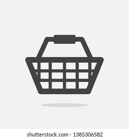 Shopping basket icon symbol vector
