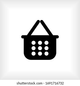 Shopping Basket Icon. Universal Interface Element, Sign and Symbol - Vector.