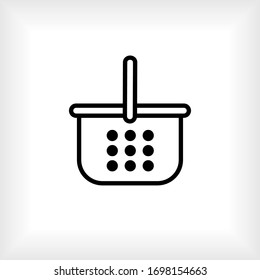Warenkorb-Symbol. Universelles Interface-Element, Zeichen und Symbol - Vektorillustration.