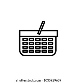 Shopping basket icon vector