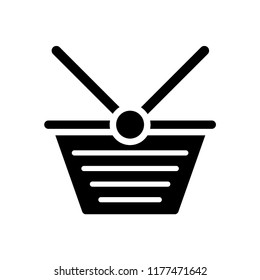 Shopping basket icon vector