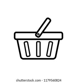shopping basket icon vector
