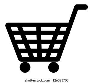 Shopping basket icon vector