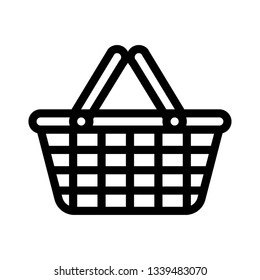Shopping Basket Icon Vector