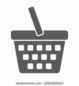icono de la cesta de la compra, vector de cesta