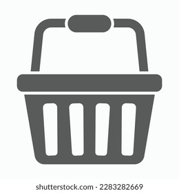 shopping basket icon, basket vector