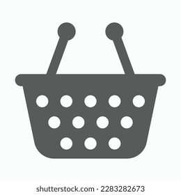 shopping basket icon, basket vector