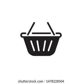 Shopping basket icon vector ,commerce vector illustration