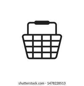 Shopping basket icon vector ,commerce vector illustration