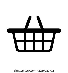 Shopping basket icon vector design template