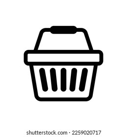Shopping basket icon vector design template