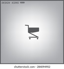 Shopping basket. icon. vector design