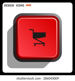 Shopping basket. icon. vector design