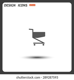 Shopping basket. icon. vector design