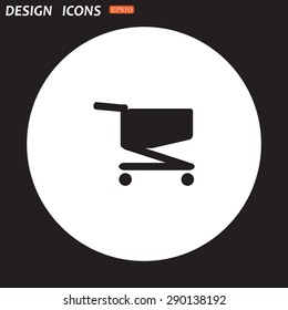 Shopping basket. icon. vector design