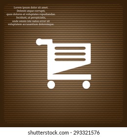 Shopping basket. icon. vector design