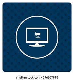 Shopping basket. icon. vector design